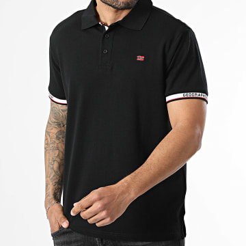 Geographical Norway - Polo Kurzarm Koliar Schwarz