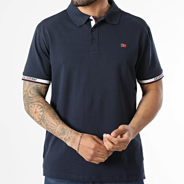 Geographical Norway - Polo Kurzarm Koliar Marineblau