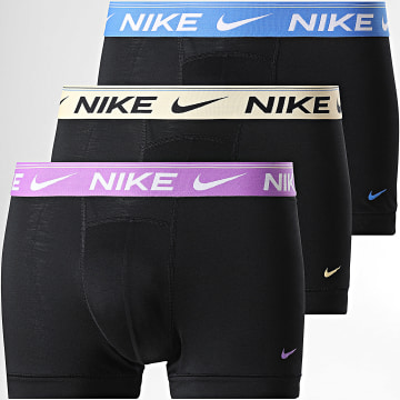 Nike - Pack de 3 Boxers Dri-Fit Ultra Comfort KE1256 Negro Amarillo Azul Violeta