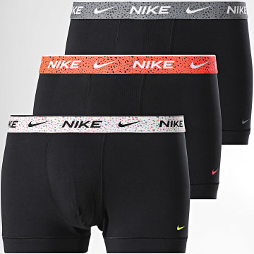 Nike - Pack de 3 Boxers Essential Cotton Stretch KE1284 Negro Gris Naranja