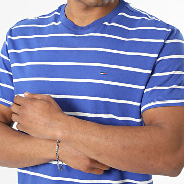 Tommy Jeans - T-Shirt Met Strepen Regular Fit 2544 Koningsblauw Wit