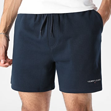 Tommy Jeans - Casual Short Jogging Contrast Linear Beach 2697 Donkerblauw