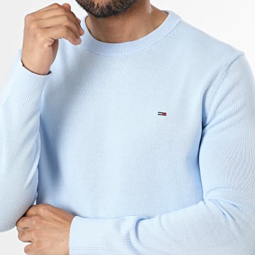 Tommy Jeans - Pull Slim Essential 2853 Bleu Clair