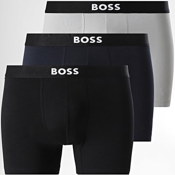 BOSS - Pack de 3 Boxers 50544272 Gris Azul Marino Negro