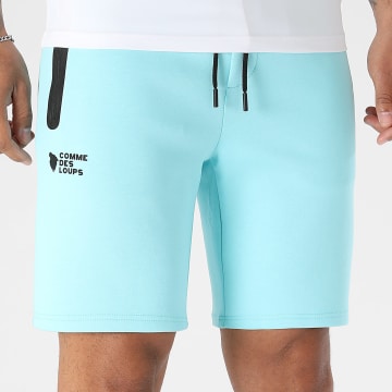 Comme Des Loups - Pantaloncino da jogging Everest Blu Chiaro