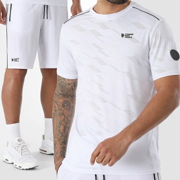 Comme Des Loups - Completo T-Shirt E Pantaloncino da jogging Delta Bianco