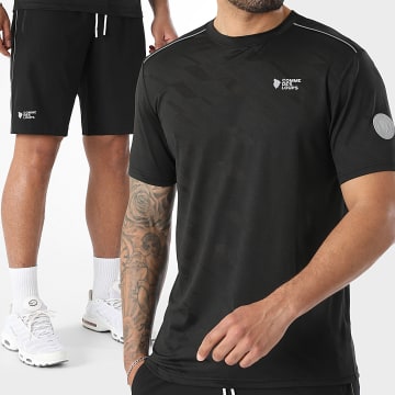 Comme Des Loups - Ensemble Tee Shirt Et Short Jogging Delta Noir