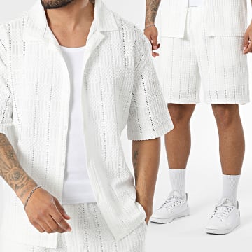 MTX - Set Kurzarmhemd Und Jogging-Short 138 Weiß