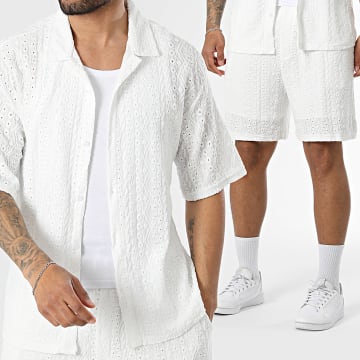 MTX - Ensemble Chemise Manches Courtes Et Short Jogging 141 Blanc