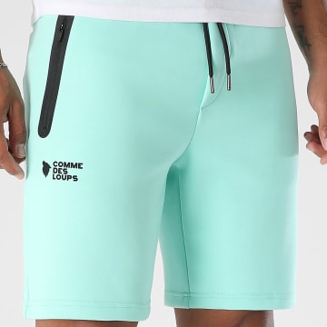 Comme Des Loups - Pantaloncino da jogging Everest Turchese
