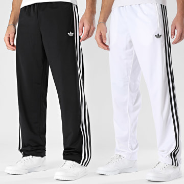 Adidas Originals - Lot De 2 Pantalons Joggings A Bandes Firebird TP KD8315 KD8322 Noir Blanc
