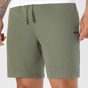 BOSS - Short Jogging Waffle 50535884 Vert Kaki