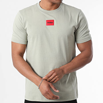 HUGO - Camiseta Diragolino 50447978 Verde Kaki Claro