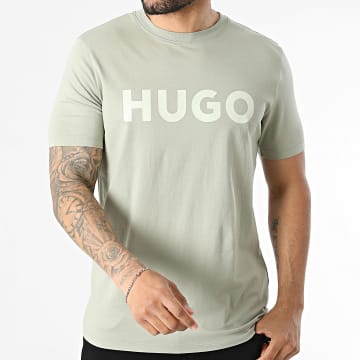 HUGO - Camiseta Dulivio 50467556 Verde Caqui Claro