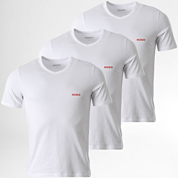 HUGO - Pack di 3 T-Shirts Scollo a V 50566316 Bianco