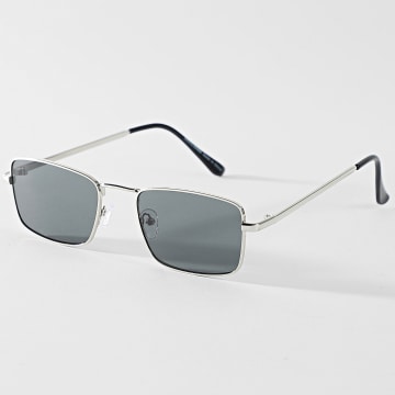 Jack And Jones - Lunettes De Soleil Drew Argenté Noir