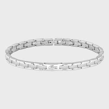 Lacoste - Armband Metropole Logo Krokodil Graviert Silberfarben