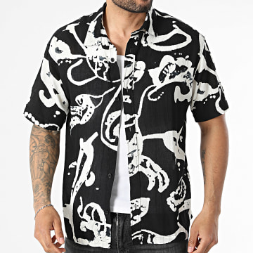 Jack And Jones - Camisa Manga Corta Montauk Negro Blanco