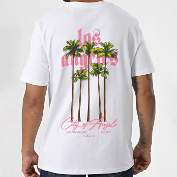 Luxury Lovers - Camiseta Oversize City Of Angels Blanco
