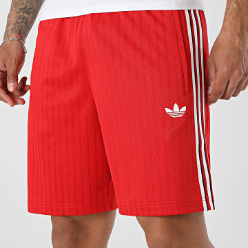 Adidas Originals - Short Jogging A Bandes Firebird KS5503 Rouge Blanc