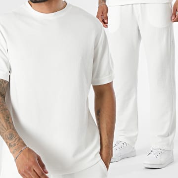 KZR - Conjunto T-Shirt E Calça De Fato De Treino 285 Bege Claro