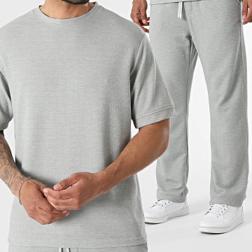 KZR - Conjunto T-Shirt e Calça de fato de treino 285 Cinzento