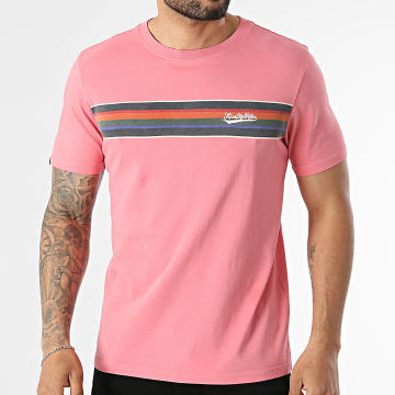 Superdry - T-Shirt Relaxed Outdoor Stripe Logo M1012356A Pink
