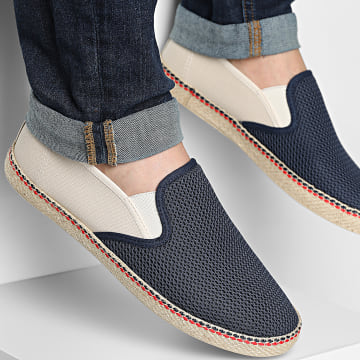 Classic Series - Espadrilles Prime Lichtbeige Donkerblauw