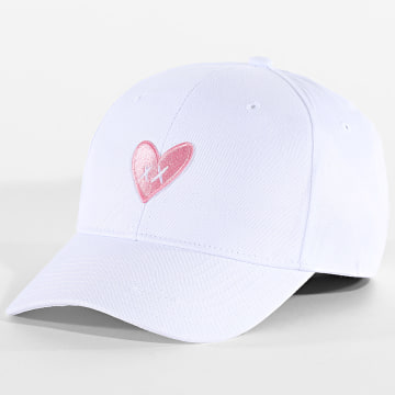 Luxury Lovers - Gorra Pink Heart Blanco
