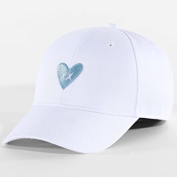 Luxury Lovers - Gorra Blue Heart Blanco