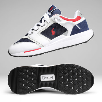 Polo Ralph Lauren - Sneakers Train 89 White Navy Red