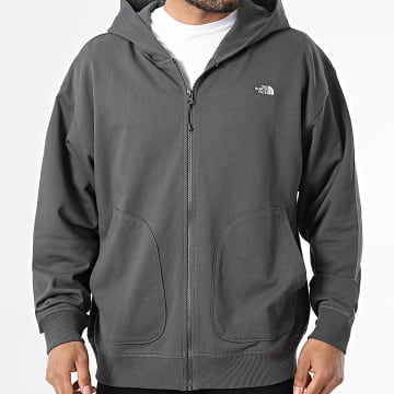 Felpa invernale da donna con cappuccio, stampa casual, a maniche lunghe, scollo rotondo, con tasca, in poliestere, casual, vestibilità larga, felpa con cappuccio, Nero , XL