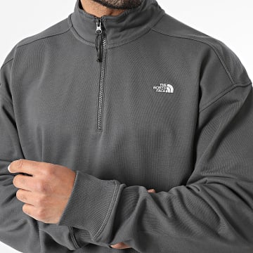 The North Face - Sudadera con cremallera y capucha Relaxed Fit Essential Light A8GQF Gris Antracita