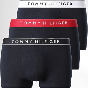 Tommy Hilfiger - Lot De 3 Boxers 3881 Noir Rouge Blanc