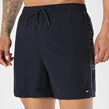 Tommy Hilfiger - Medium Drawstring Tape Swim Shorts 3730 Navy Blue