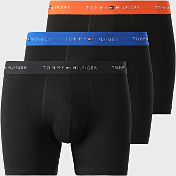 Tommy Hilfiger - Lot De 3 Boxers 3874 Noir Bleu Roi Orange