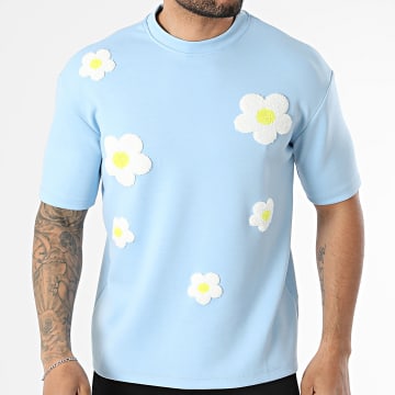 Uniplay - T-Shirt 229 Light Blue Floral