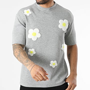 Uniplay - T-Shirt 229 Grey Heather Floral