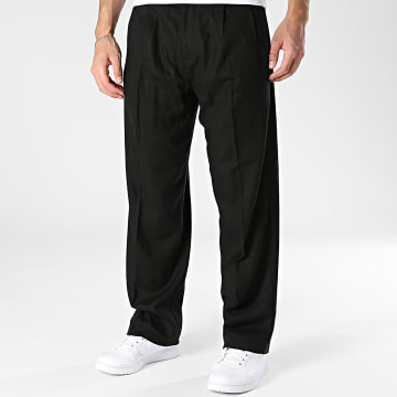 Uniplay - Pantalón chino efecto lino 601 Negro