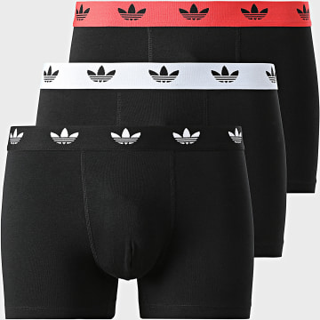 Adidas Originals - Pack van 3 Boxers KL1905 Zwart Lichtblauw Rood