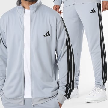 Adidas Sportkleding - Trainingspak A Strepen 3 Stripes KC1359 Grijs Zwart