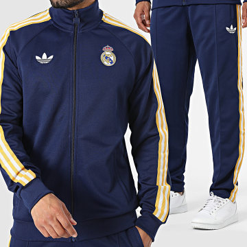 Adidas Originals - Trainingspak A Strepen Real Madrid Originals KE3846 JZ9151 Marineblauw Geel