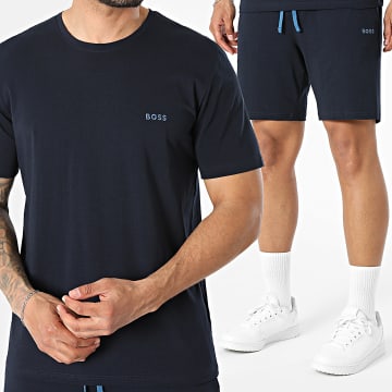 BOSS - Ensemble Tee Shirt Et Short Jogging Mix And Match 50515312 50515314 Bleu Marine