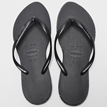 Havaianas - Tongs Femme Point Glitter Schwarz Pailletten