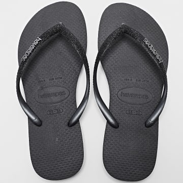 Havaianas - Tongs Femme Slim Glitter II Schwarz