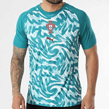 Puma - Camiseta de Fútbol Portugal 784788 Verde Blanco