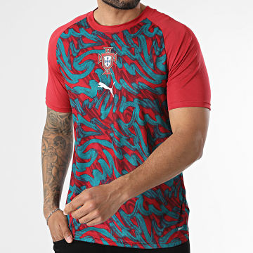 Puma - Camiseta de Fútbol Portugal 784788 Burdeos Verde