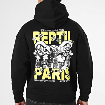 Reptil Clothing - Sweat Capuche Relaxed Reptil X Le Zeste Noir