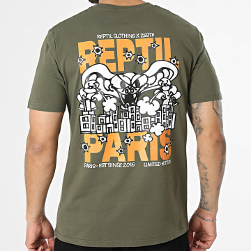 Reptil Clothing - Tee Shirt Oversize Large Reptil x Le Zeste Vert Kaki