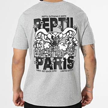 Reptil Clothing - Tee Shirt Oversize Large Reptil x Le Zeste Gris Chiné